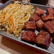 부채살스테이크 정식 메뉴 사진(네이버)