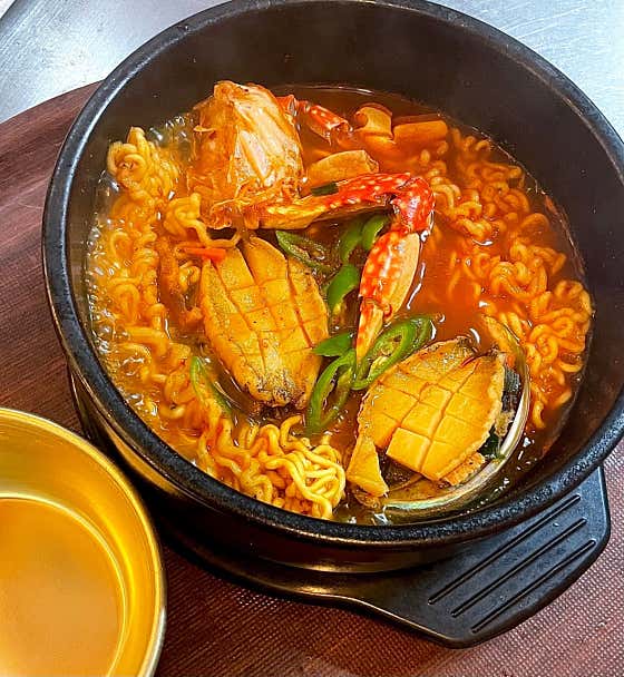 해물라면 메뉴 사진(네이버)