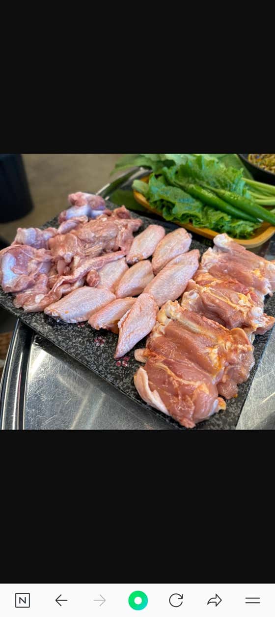 닭모둠 메뉴 사진(네이버)
