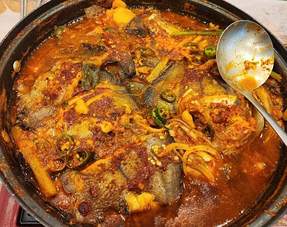 가자미조림 메뉴 사진(네이버)