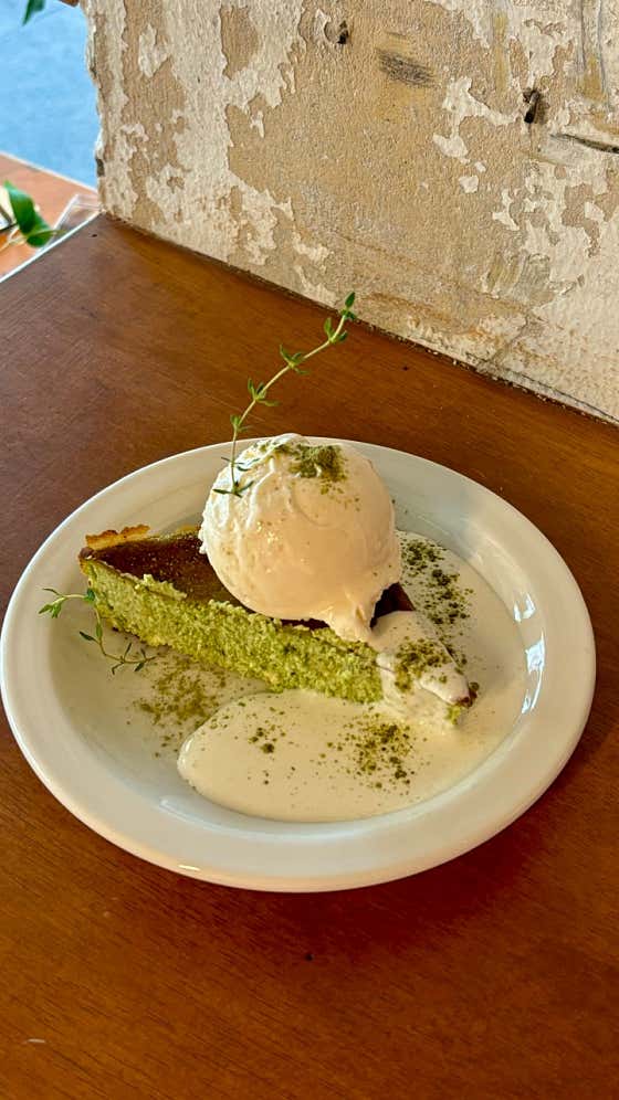말차치즈케이크 메뉴 사진(네이버)