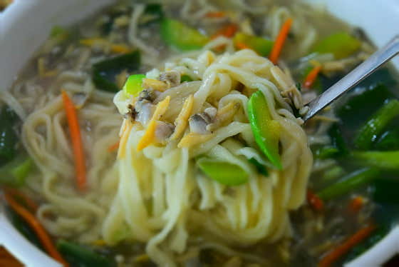 바지락칼국수 메뉴 사진(네이버)