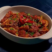 꽃삼겹제육볶음 메뉴 사진(네이버)