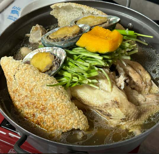 전복누룽지토종백숙 메뉴 사진(네이버)