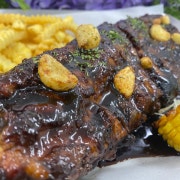 코리안BBQ35cm폭립 메뉴 사진(네이버)