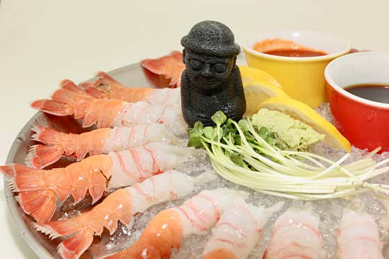 딱새우 회 머리튀김 or 라면 20p 메뉴 사진(네이버)