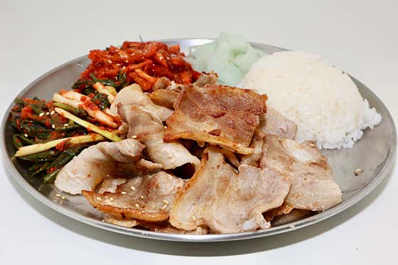 대패삼겹 플래터 메뉴 사진(네이버)