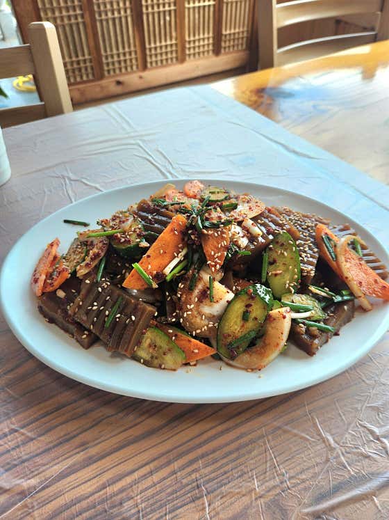 도토리묵 메뉴 사진(네이버)