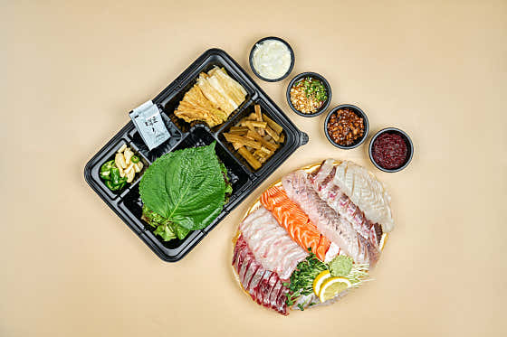 아빠표 모둠 숙성회(중) 메뉴 사진(네이버)