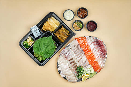 아빠표 모둠 숙성회(특대) 메뉴 사진(네이버)