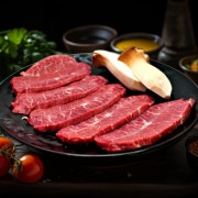🥩한우 낙엽살 (부채살) 100g 메뉴 사진(네이버)