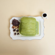 말차 실타래 빙수 메뉴 사진(네이버)