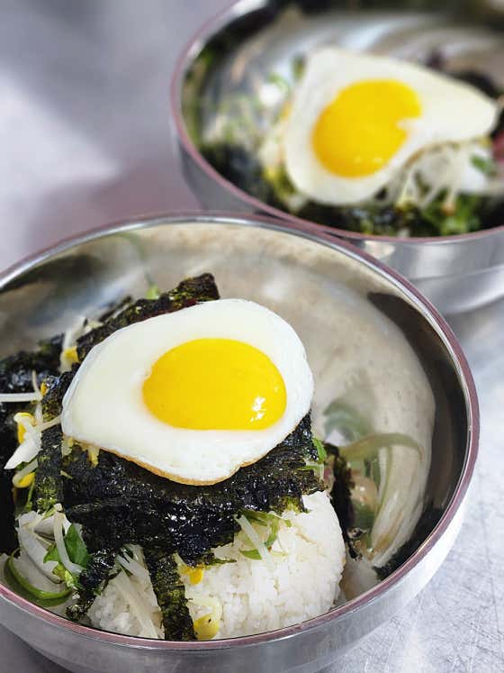 교리 비빔밥 메뉴 사진(네이버)