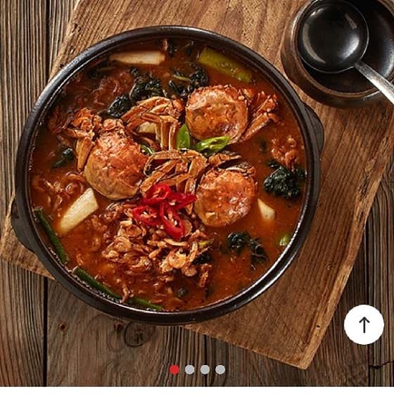참게매운탕+돌솥밥 메뉴 사진(네이버)