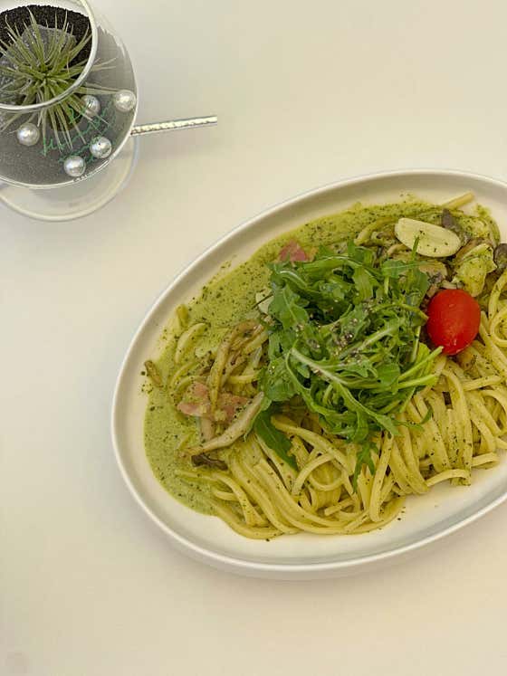 바질 크림 파스타 메뉴 사진(네이버)