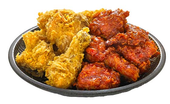 반반치킨 (후라이드/양념) 메뉴 사진(네이버)