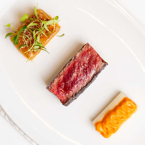Course-meal plate at CHOI. Cheongdam