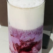 수제 블루베리 라떼 메뉴 사진(네이버)