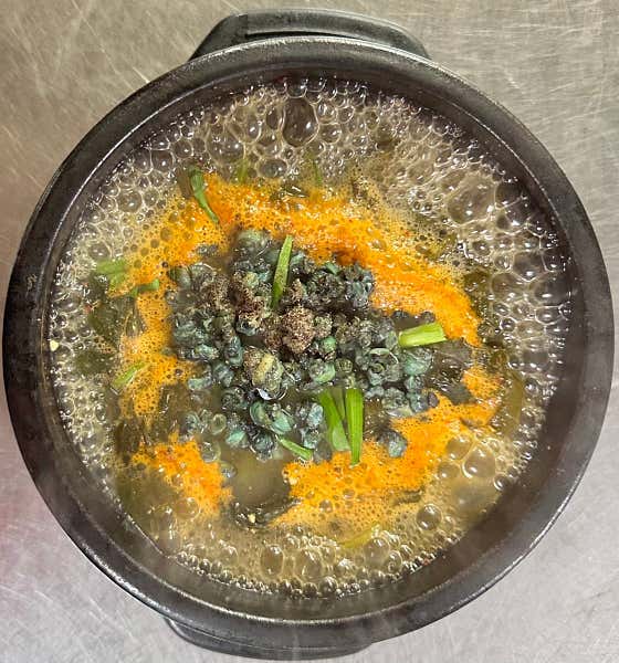 올갱이해장국 메뉴 사진(네이버)