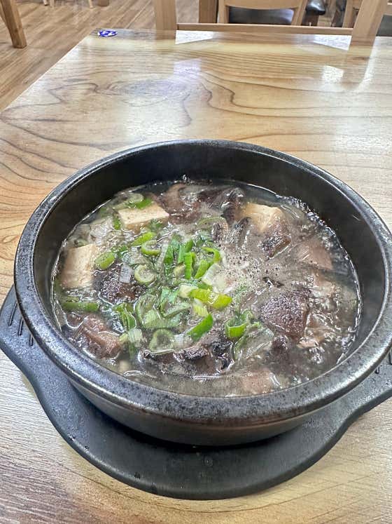 능이해장국 메뉴 사진(네이버)