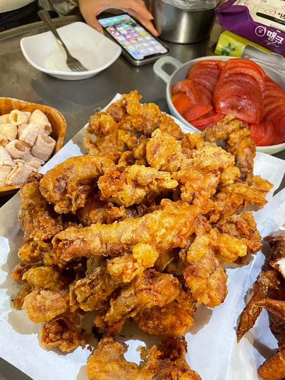 목튀김 메뉴 사진(네이버)