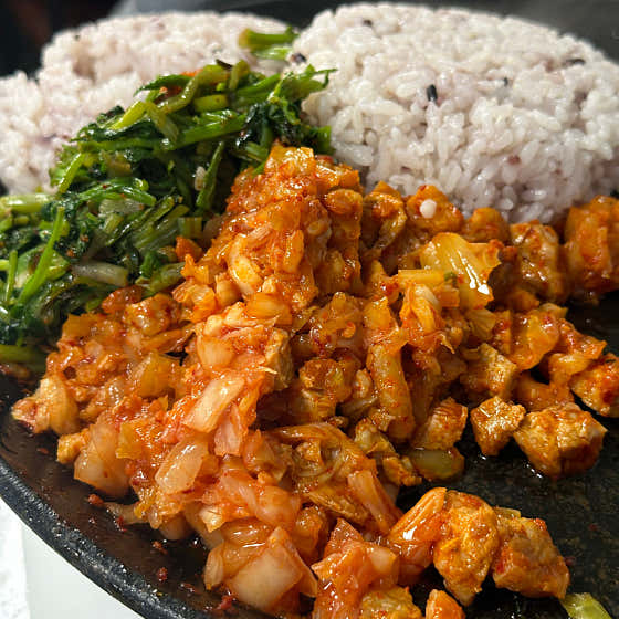 볶음밥 1인분(셀프) 공기밥+재료제공 메뉴 사진(네이버)