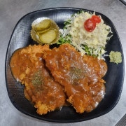 경양식수제등심까스 메뉴 사진(네이버)