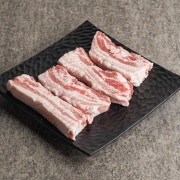 한돈(보성녹돈)두툼칼집삼겹살 120g 메뉴 사진(네이버)