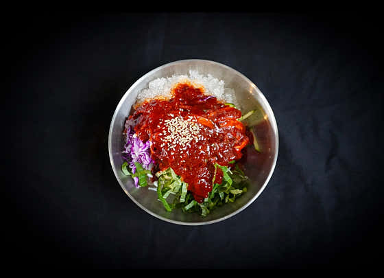 신선야채 비빔국수 메뉴 사진(네이버)