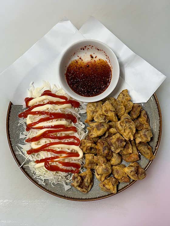 똥집 후라이 메뉴 사진(네이버)