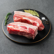 숯불 삼겹살 메뉴 사진(네이버)