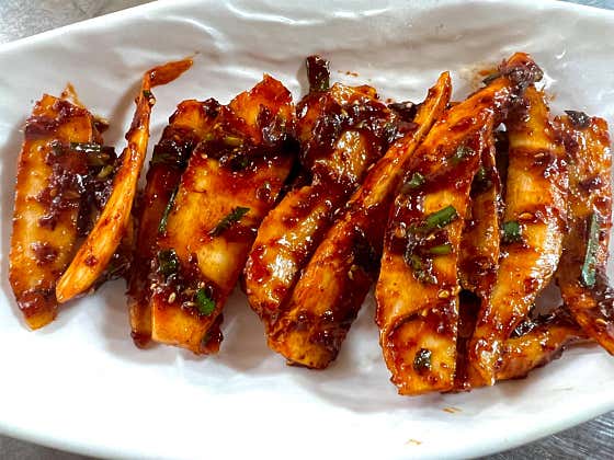 더덕무침 메뉴 사진(네이버)