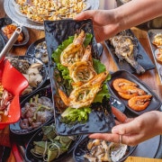 세트1 < > 회+조개구이 메뉴 사진(네이버)