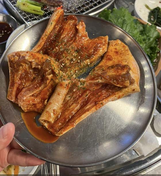 돼지꼬리양념구이(150g) 메뉴 사진(네이버)