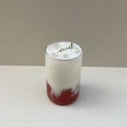 딸기라떼 (only ice) 메뉴 사진(네이버)