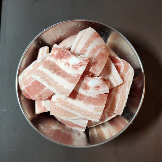 옛날삼겹살 메뉴 사진(네이버)
