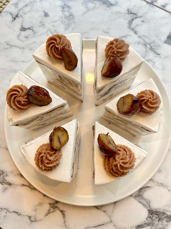 밤 생크림케이크 메뉴 사진(네이버)