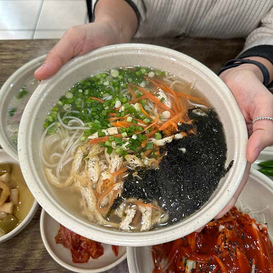 Noodles in a bowl at Wanggomone