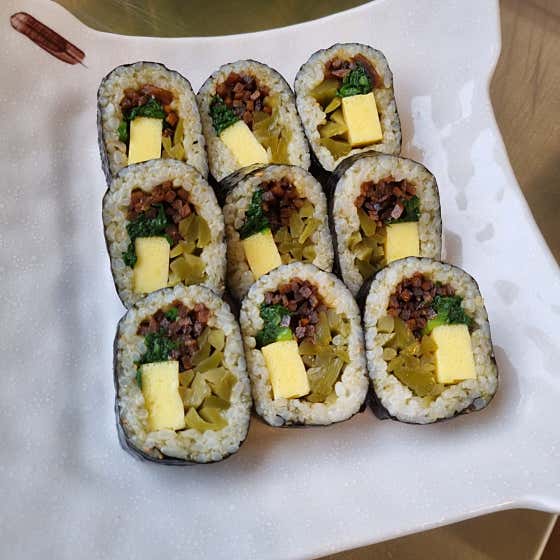 배말궁채김밥 메뉴 사진(네이버)