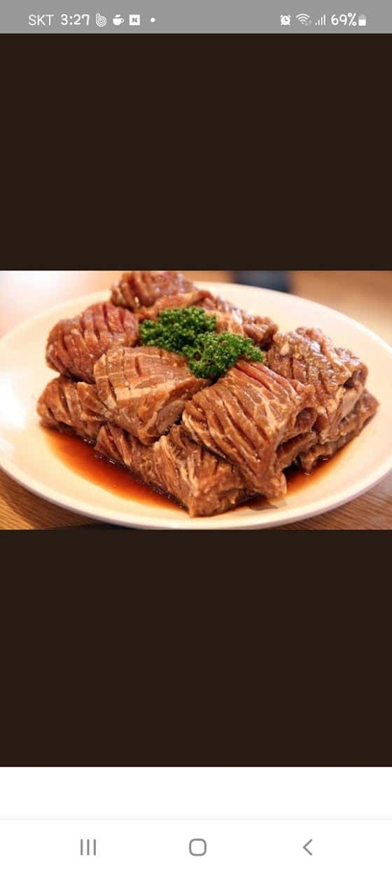 양념돼지갈비(200g) 메뉴 사진(네이버)