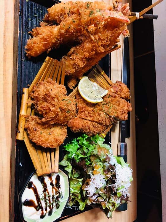 모둠튀김 메뉴 사진(네이버)