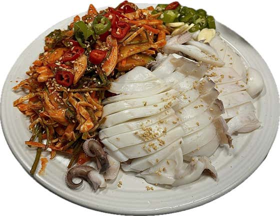 갑오징어 숙회 메뉴 사진(네이버)