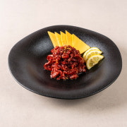 한우 투뿔 육회 150g 메뉴 사진(네이버)
