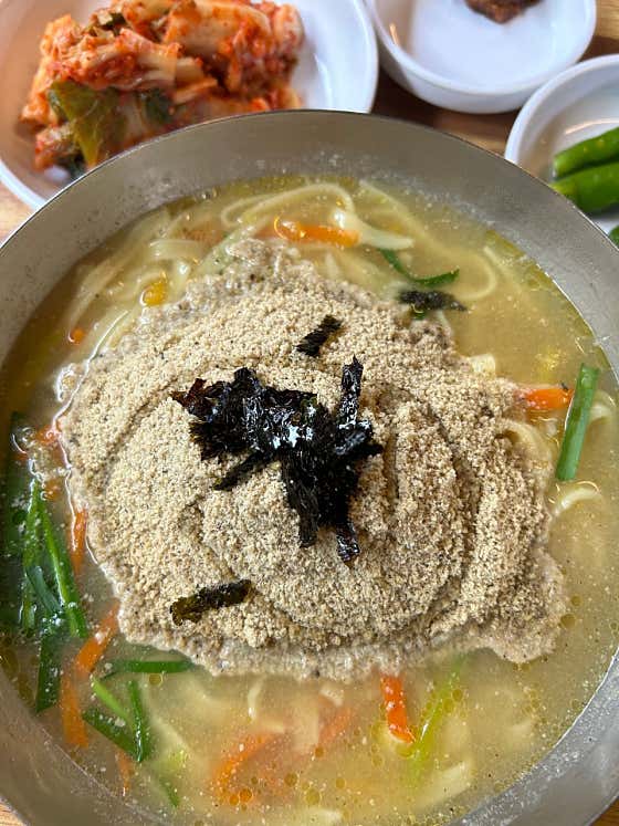들깨칼국수 메뉴 사진(네이버)