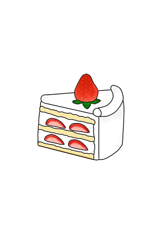 생딸기케이크 메뉴 사진(네이버)
