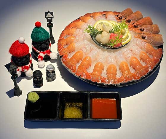 <한정판매>여기,고씨네 벌크 딱새우회 메뉴 사진(네이버)