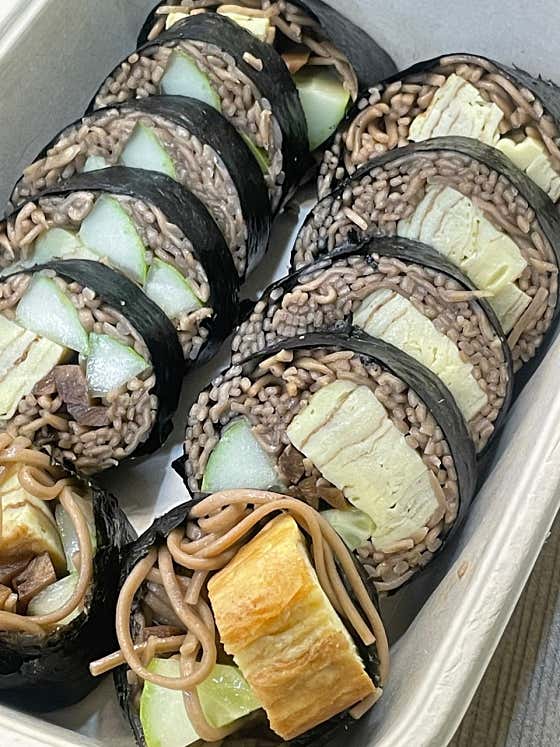 메밀김밥 메뉴 사진(네이버)