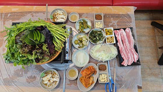 원동미나리 신촌참숯갈비