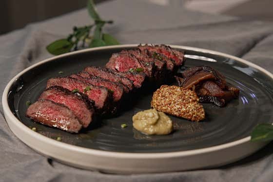 🍖살치살 스테이크 메뉴 사진(네이버)