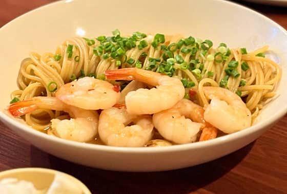 🍤단새우 비스큐파스타 메뉴 사진(네이버)